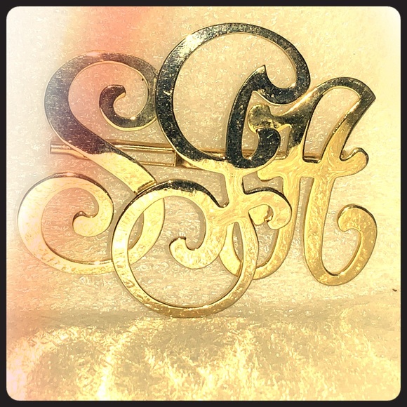Pat Pend SGS INITIALS BROOCH - Picture 3 of 7